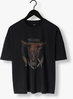 Zwarte ALIX THE LABEL T-shirt LADIES KNITTED BULL T-SHIRT