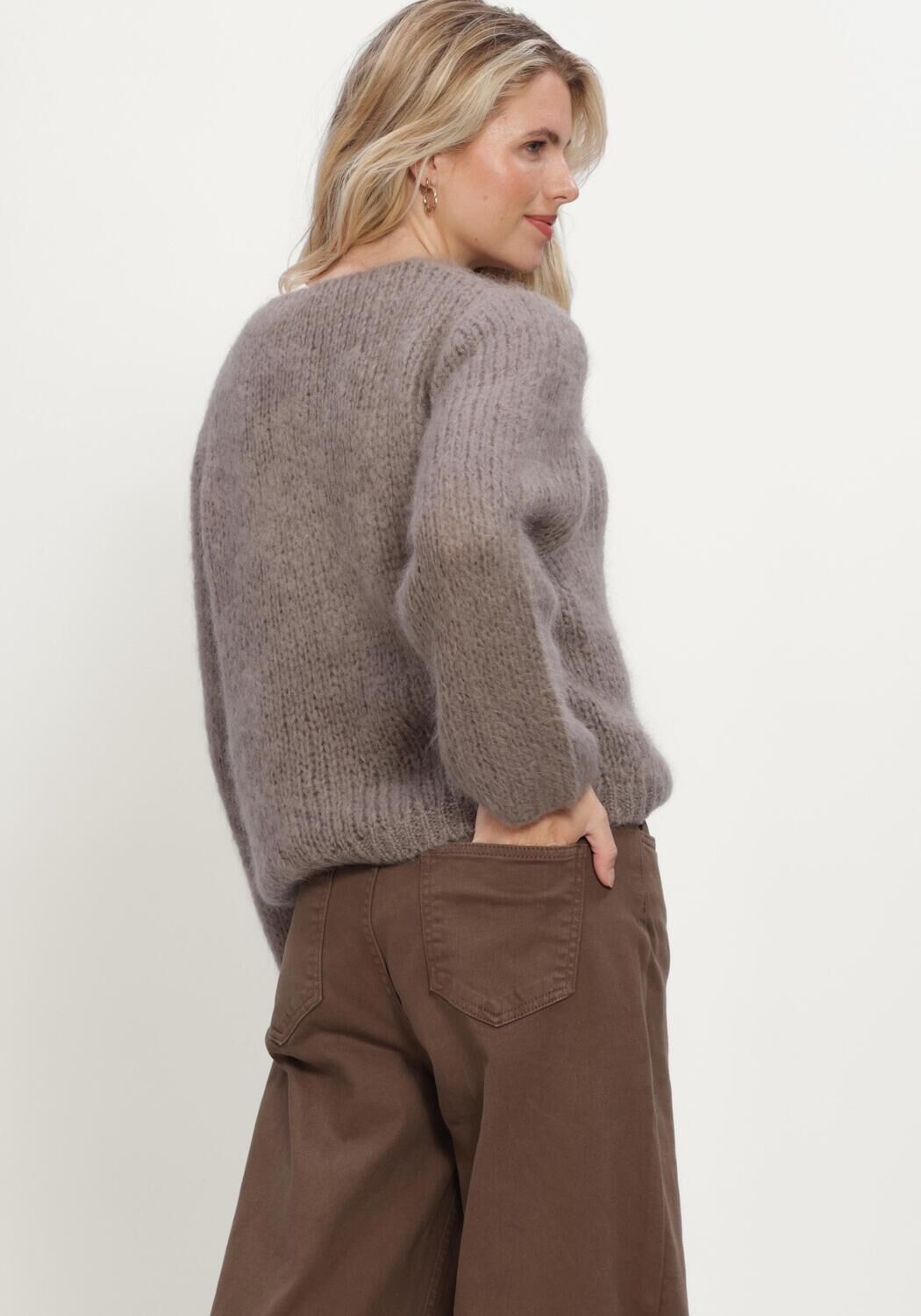 Taupe INWEAR Trui JETRAIW PULLOVER - large