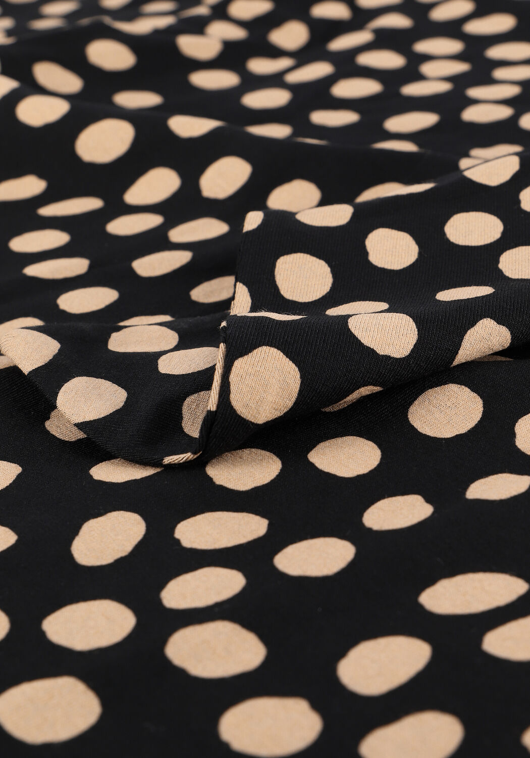 Zwarte JANSEN AMSTERDAM Midi jurk DRESS WIDE SLEEVE - large