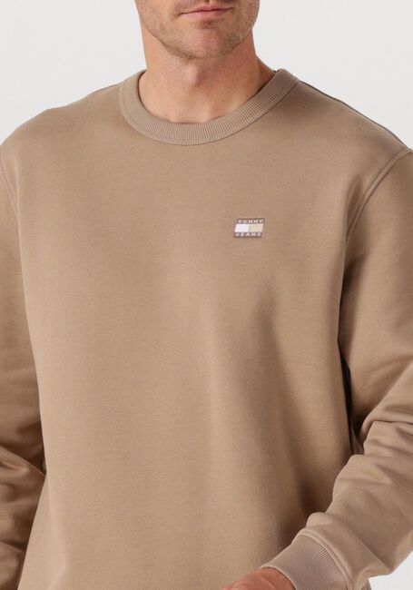 Zand TOMMY JEANS Trui TJM REG BADGE CREW EXT - large