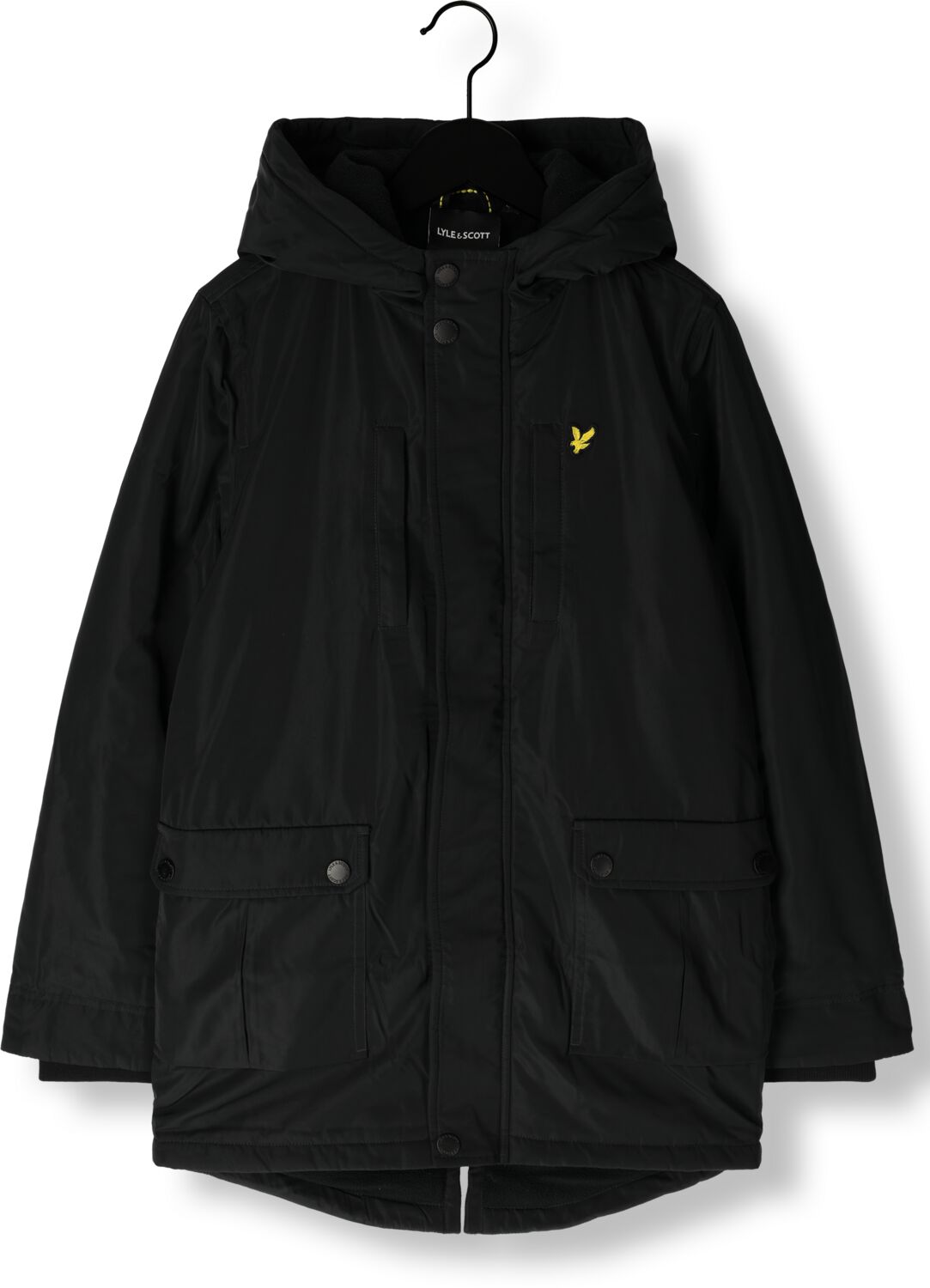 LYLE & SCOTT Jongens Jassen Fleece Lined Padded Coat Zwart