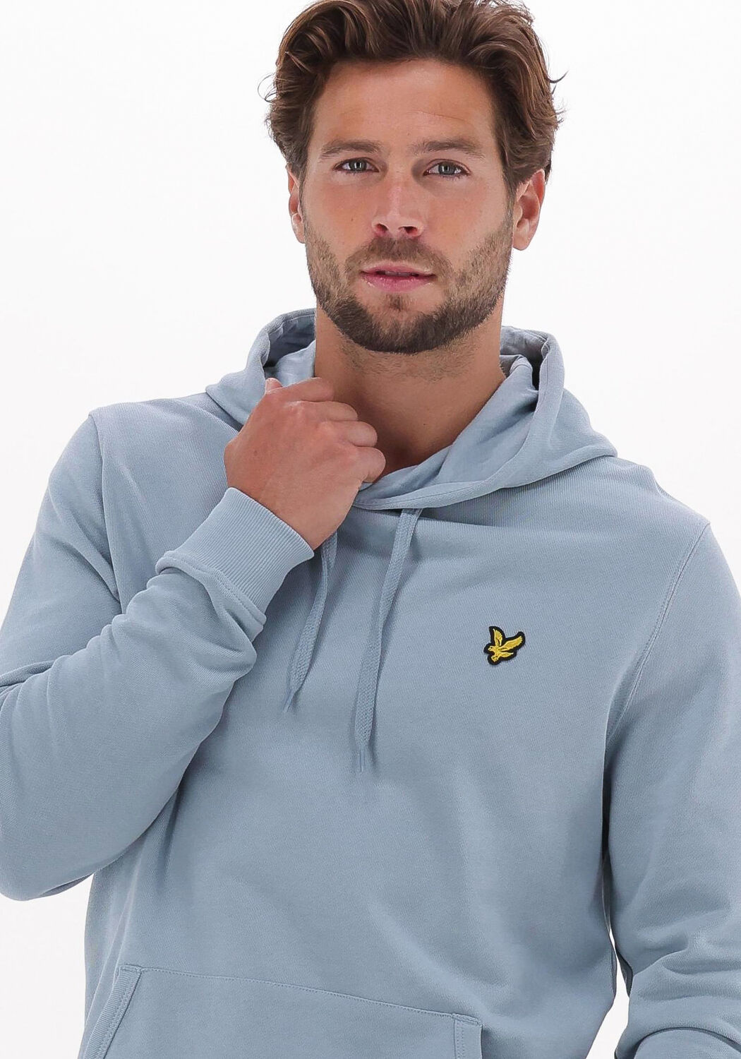 Lyle and scott hoodie lichtblauw discount