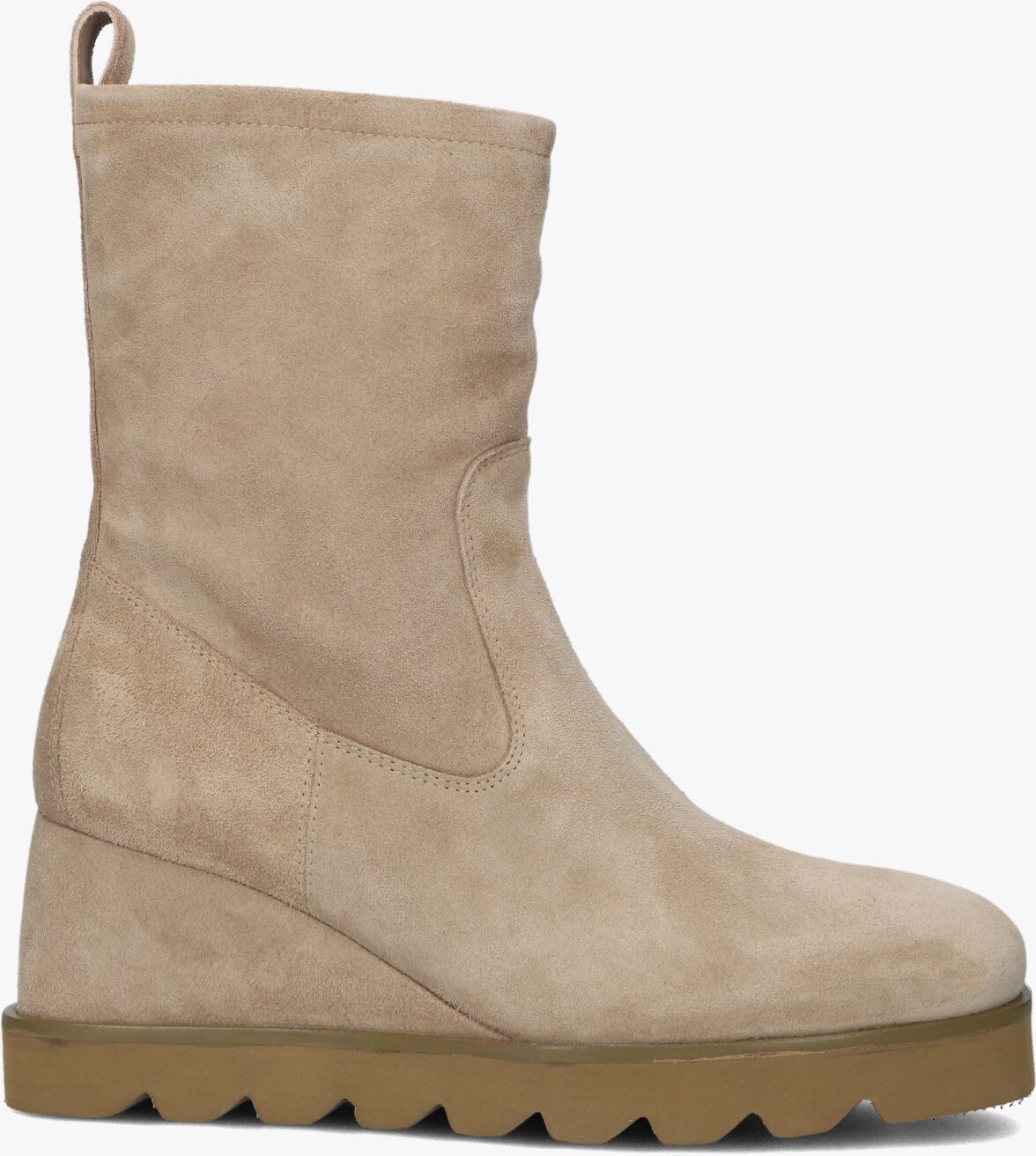 beige enkellaarsjes omoda