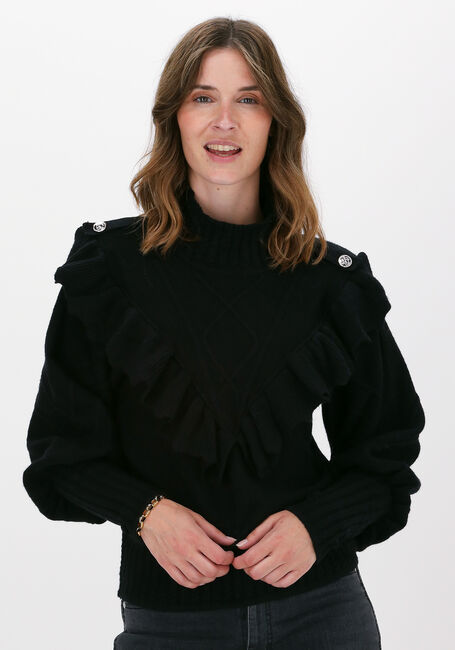 Zwarte SILVIAN HEACH Coltrui SWEATER RIBBAR - large