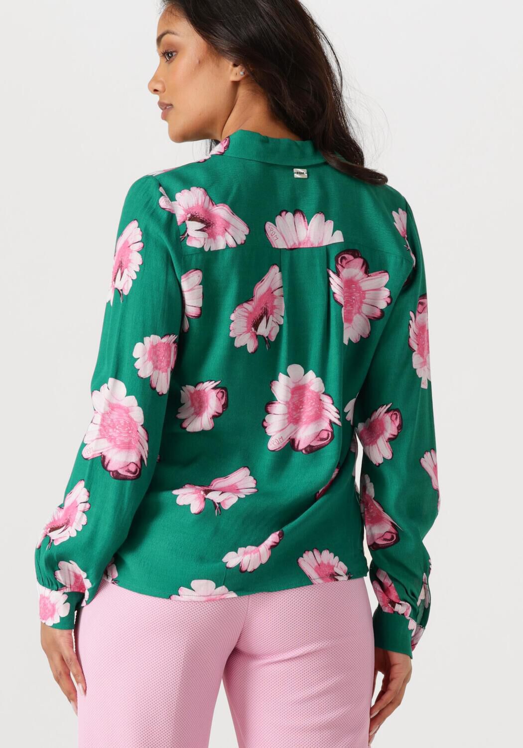 POM AMSTERDAM Dames Blouses Mila Meadow Groen