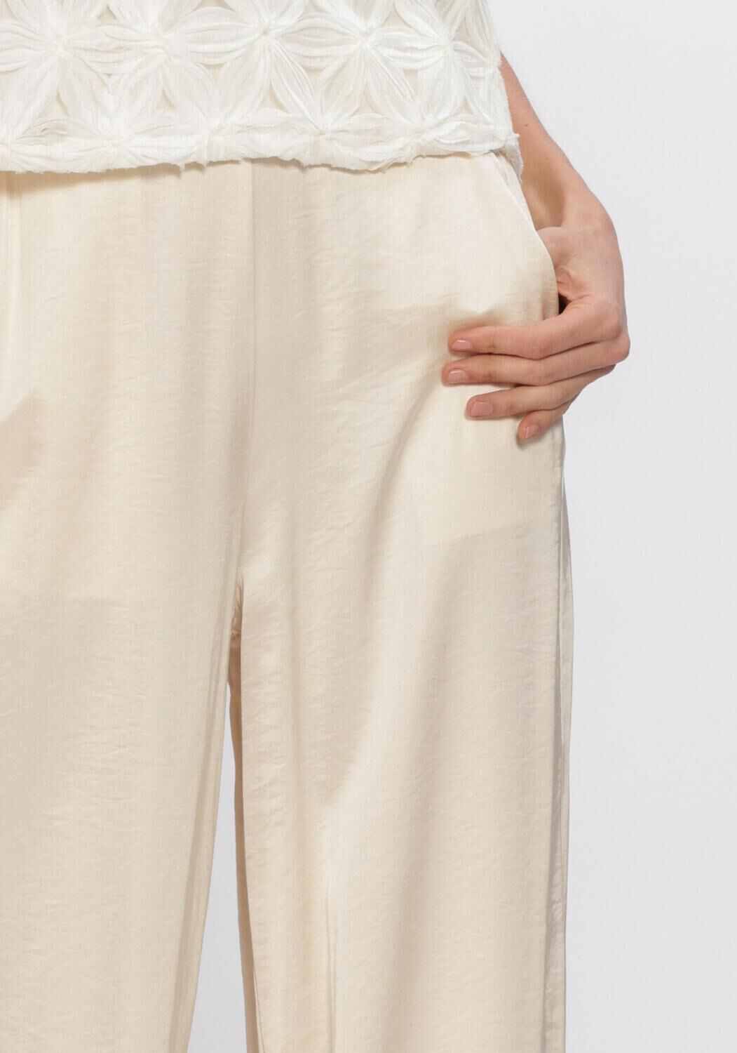 Gebroken wit FREEBIRD Broeken WV-SATIN-AIR-26-1 - large