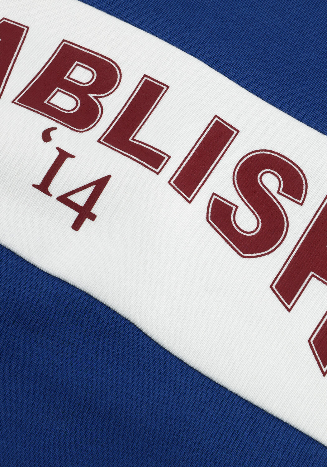 Blauwe ALIX THE LABEL Sweater LADIES KNITTED LOGO TAPE SWEATER - large