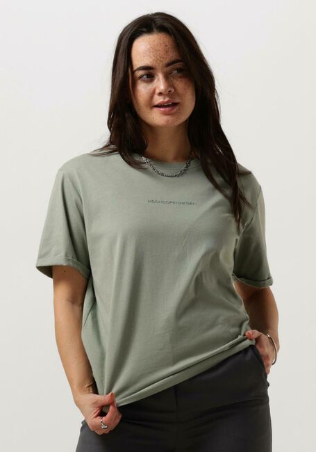 Groene MSCH COPENHAGEN T-shirt MSCHTERINA ORGANIC SMALL LOGO TEE - large