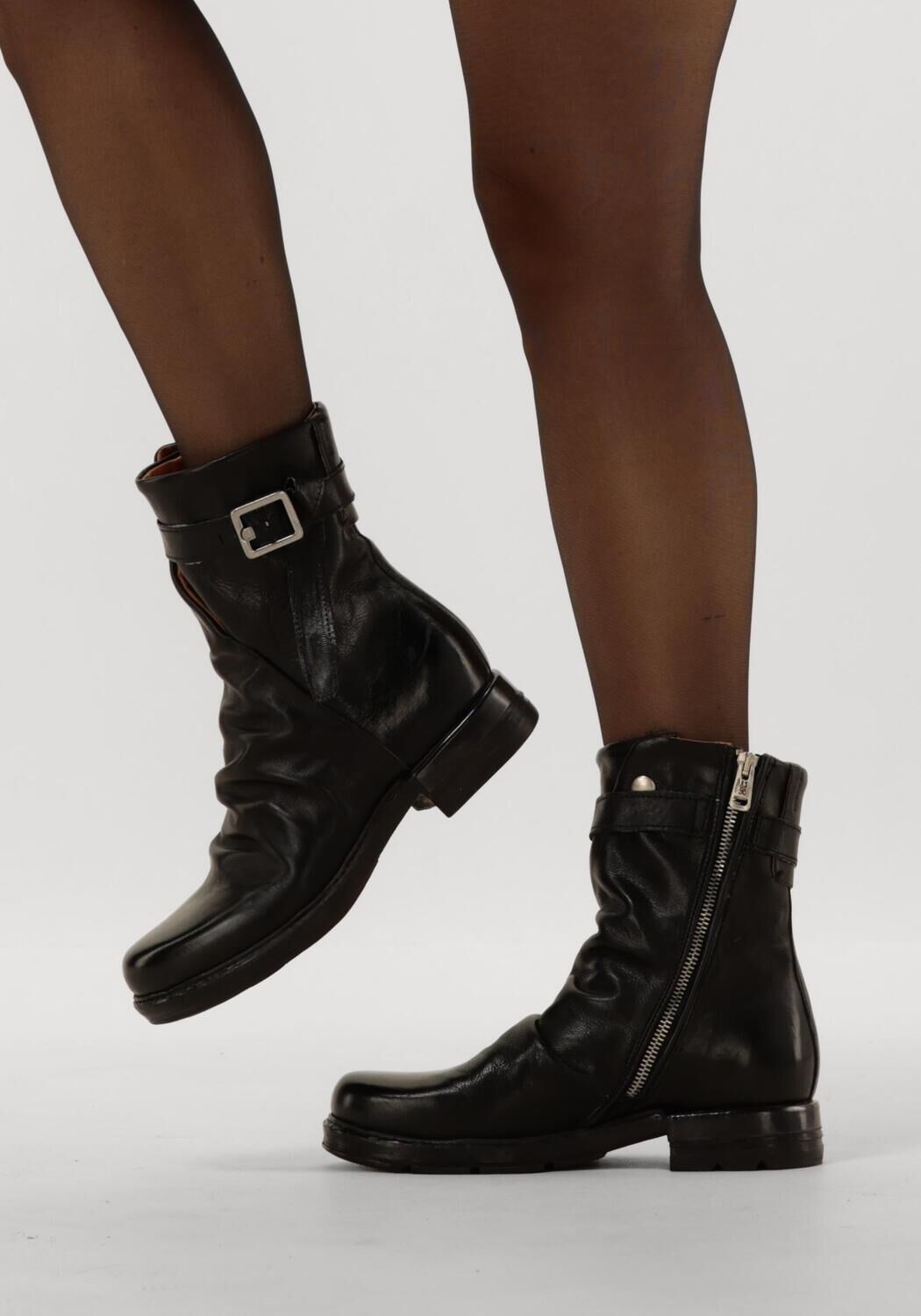 Zwarte A.S.98 Enkellaarsjes B80213 - large