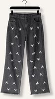 Grijze ALIX THE LABEL Straight leg jeans LADIES WOVEN DESTROYED DENIM PANTS Grijze ALIX THE LABEL Straight leg jeans LADIES WOVEN DESTROYED DENIM PANTS - medium