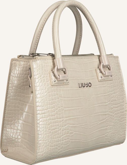 Witte LIU JO Handtas MANHATTAN S SATCHEL ZIP Witte LIU JO Handtas MANHATTAN S SATCHEL ZIP - large
