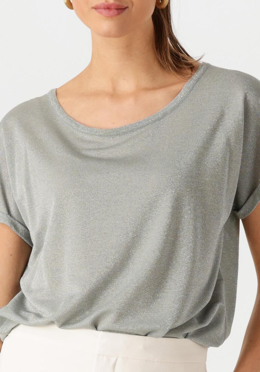 MOS MOSH Dames Tops & T-shirts Mmkay Tee Grijs