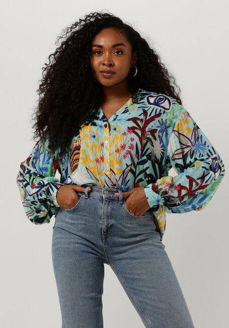 Blauwe POM AMSTERDAM Blouses VIOLET 7150 - large