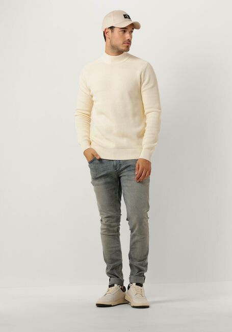 Ecru PUREWHITE Trui JAQUARD WASHED MOCKNECK - large
