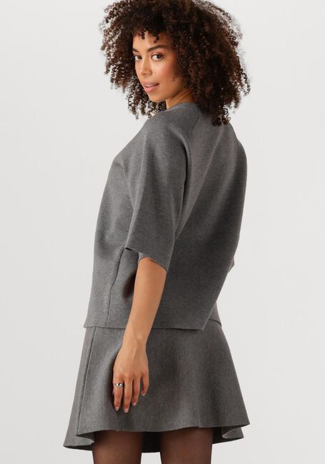 Grijze OBJECT Trui OBJREYNARD 2/4 KNIT PULLOVER - large