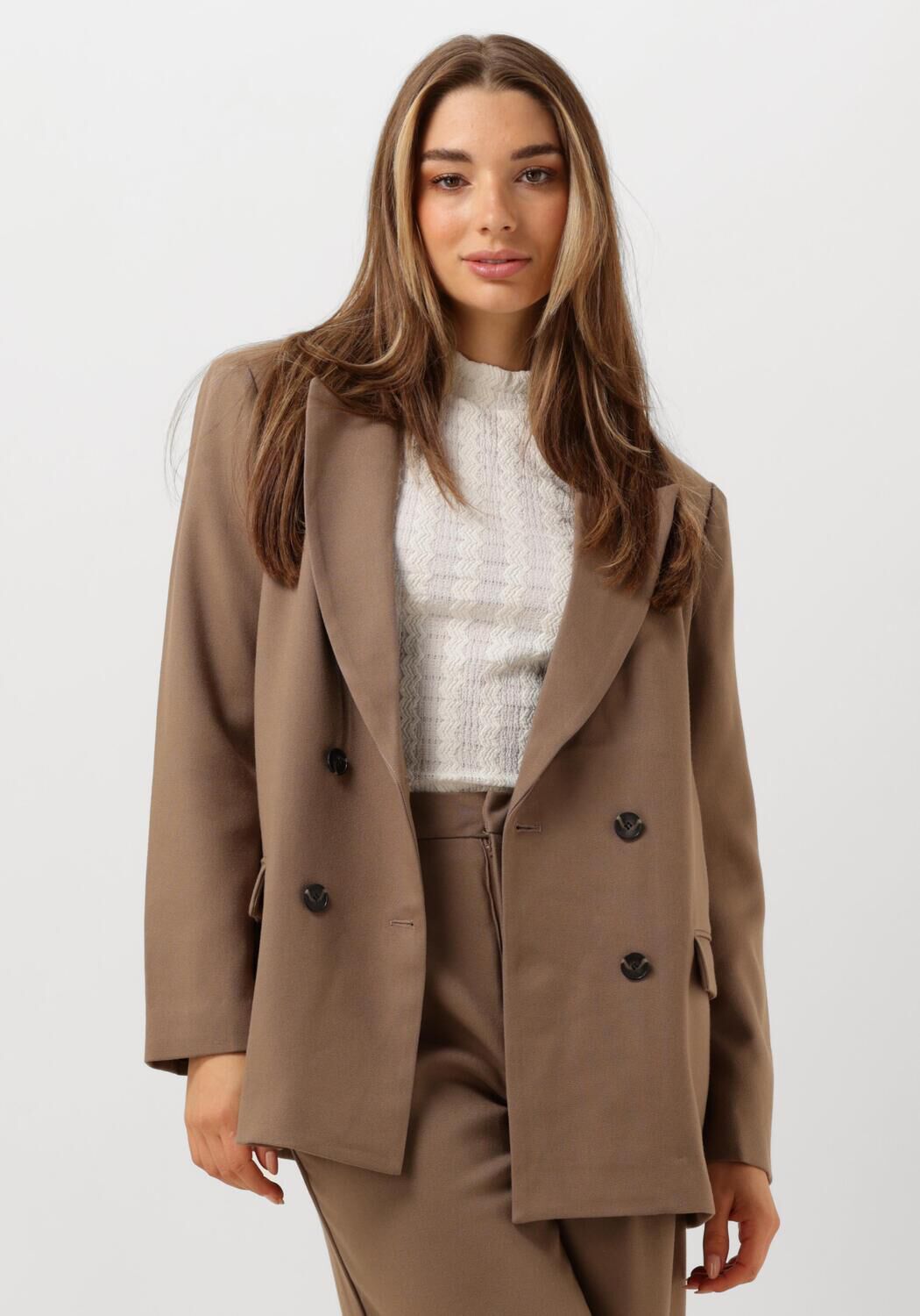 Notre-v Taupe Blazer Nv-Elaine Beige Dames