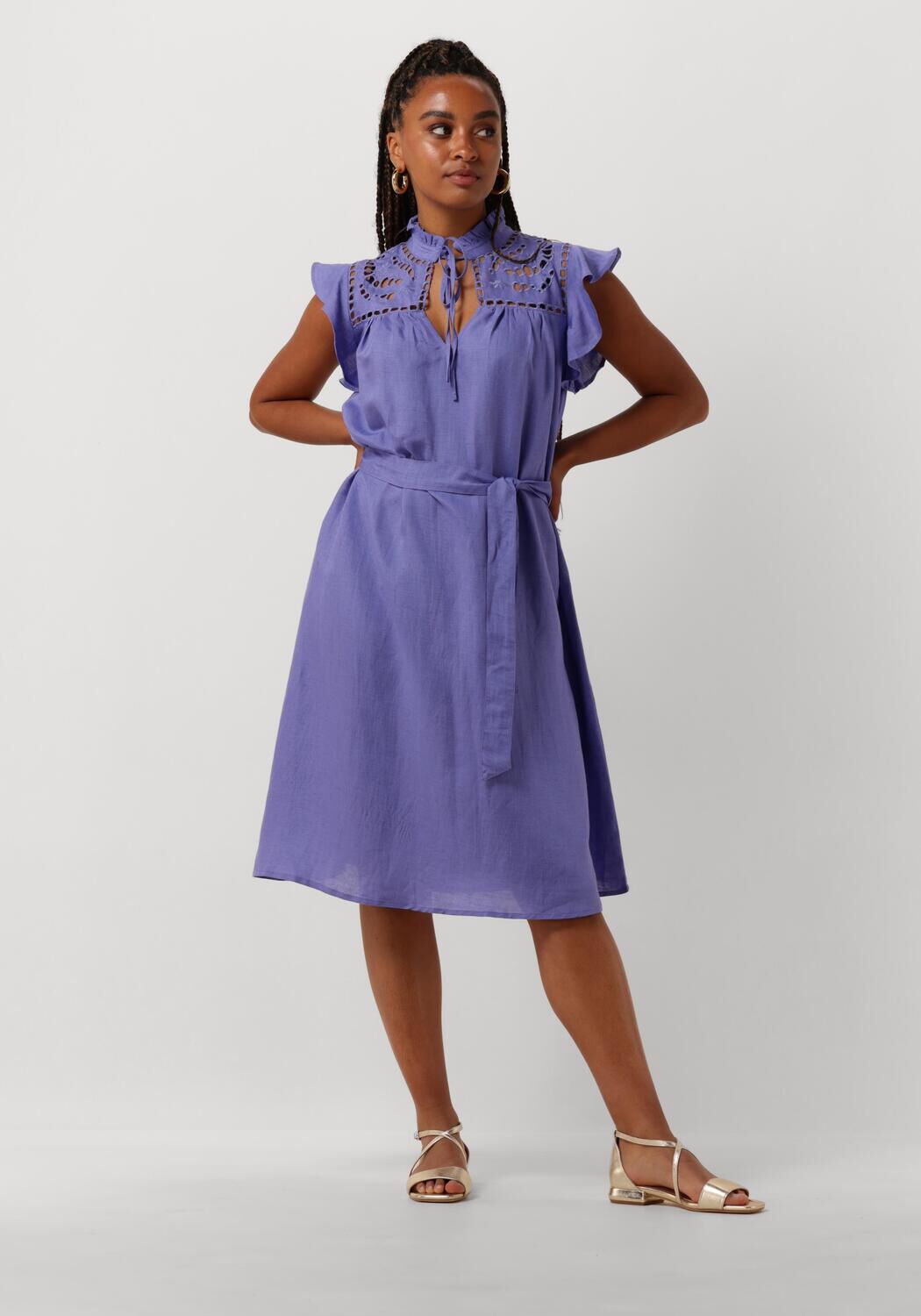 MINUS Dames Jurken Alaya Knee Length Dress Paars