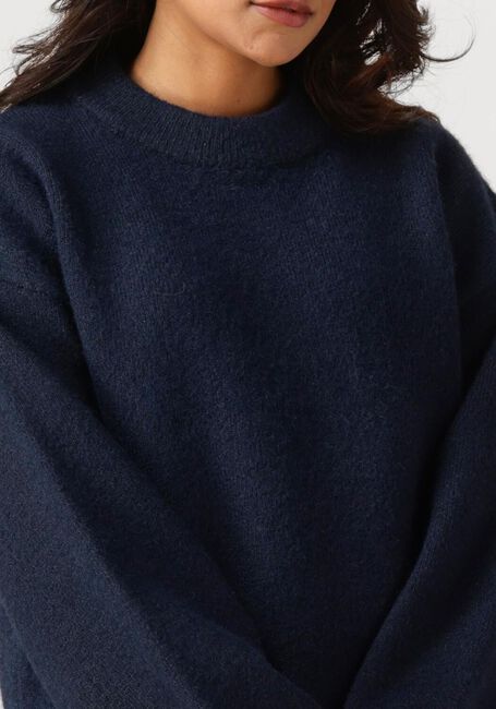 Donkerblauwe ANOTHER LABEL Trui DYLOU KNITTED PULL L/S - large