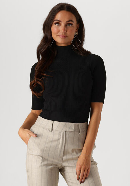 Zwarte JANSEN AMSTERDAM Top FN154 TOP BODIL - large