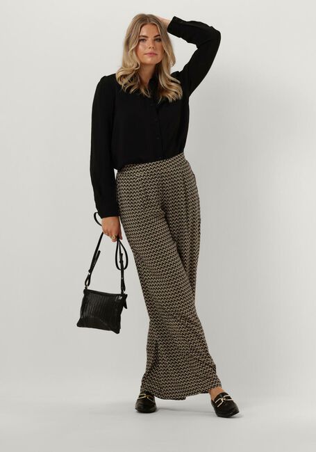 Zwarte BY-BAR Blouses TIBBE SATIN STRIPE BLOUSE - large