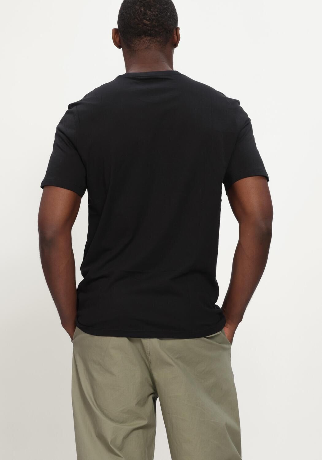 CALVIN KLEIN Heren Polo's & T-shirts Ss 30s Eu Boxed Calvin Graphic Tee Zwart