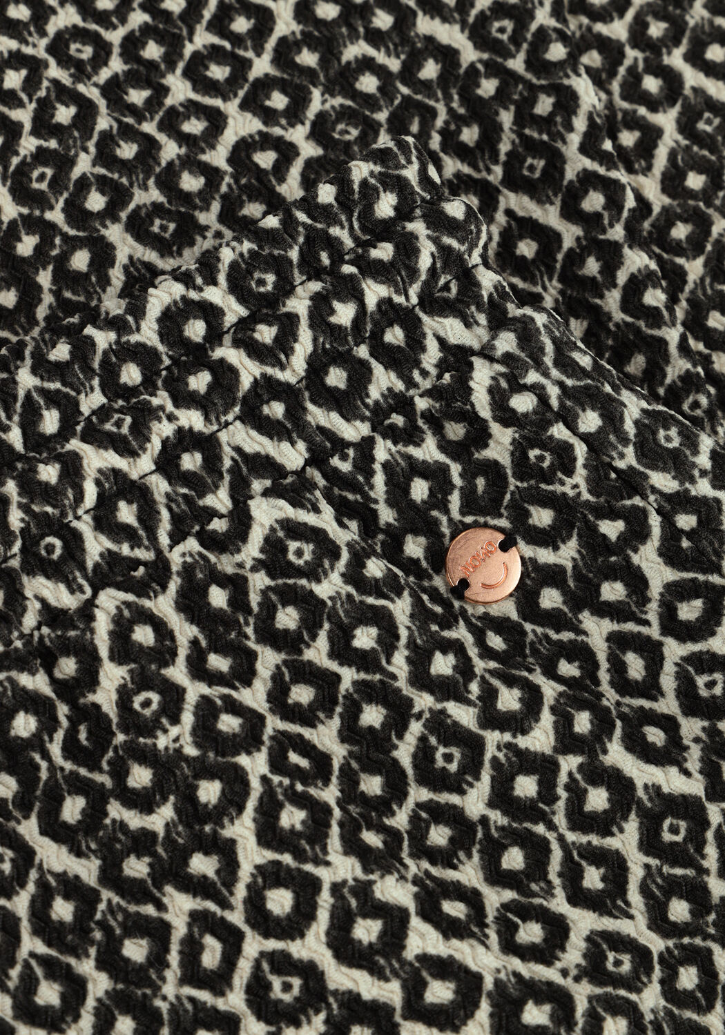 Beige NONO Flared broek SADY IKAT FLARED PANTS - large