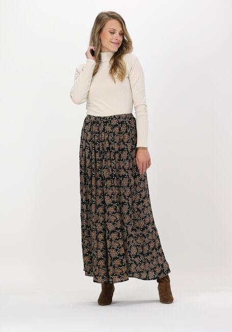 Zwarte BY-BAR Maxirok LIEN GRAPES SKIRT - large