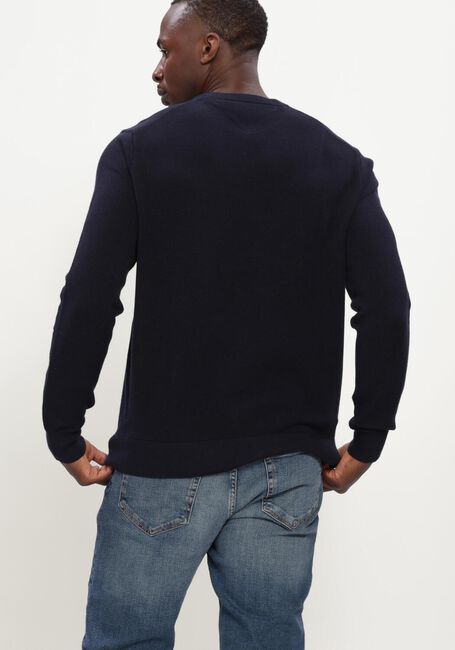 Donkerblauwe TOMMY HILFIGER Trui ESSENTIAL STRUCTURE CREW NECK - large
