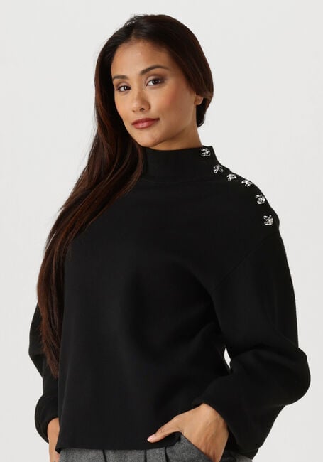Zwarte Y.A.S. Trui YASHAMA LS PEARL KNIT PULLOVER - large
