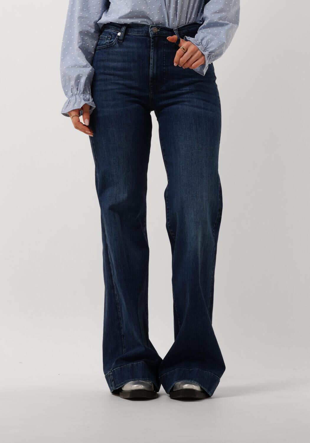 7 For All Mankind Blauwe Flared Jeans Modern Dojo Blue Dames