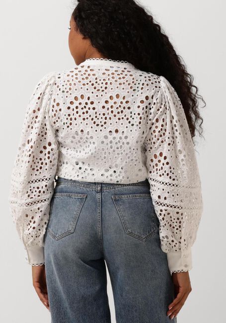 Witte CO'COUTURE Blouses VIOLA ANGLAISE TOP - large
