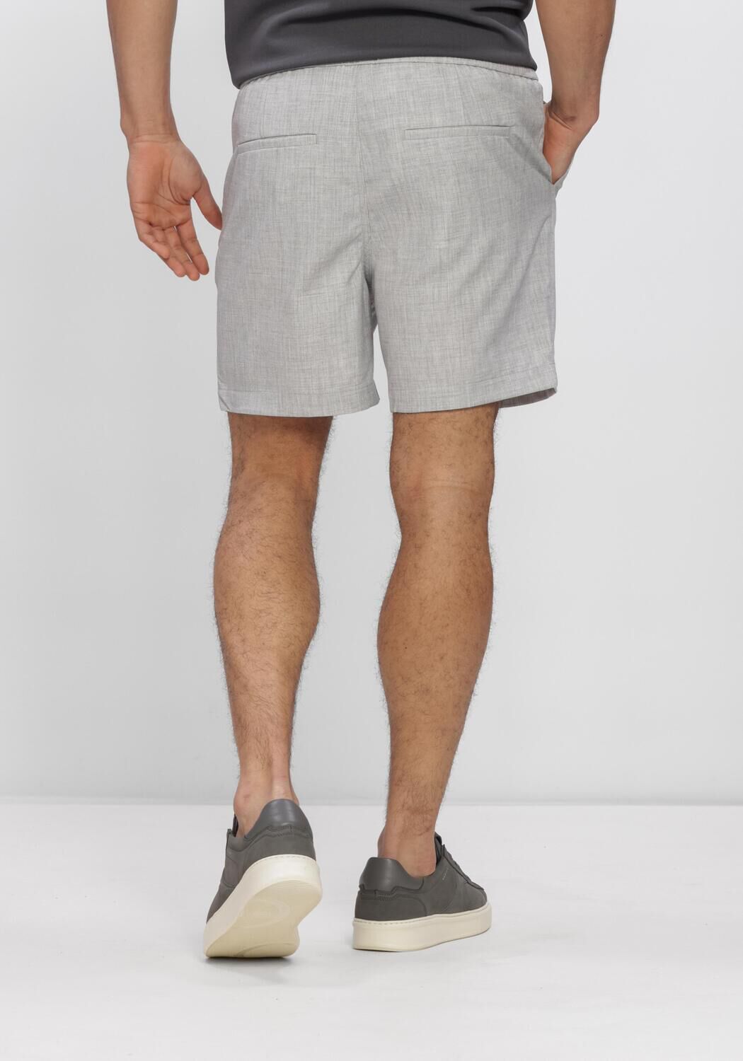 Grijze PLAIN Korte broek TURIPL SHORTS - large
