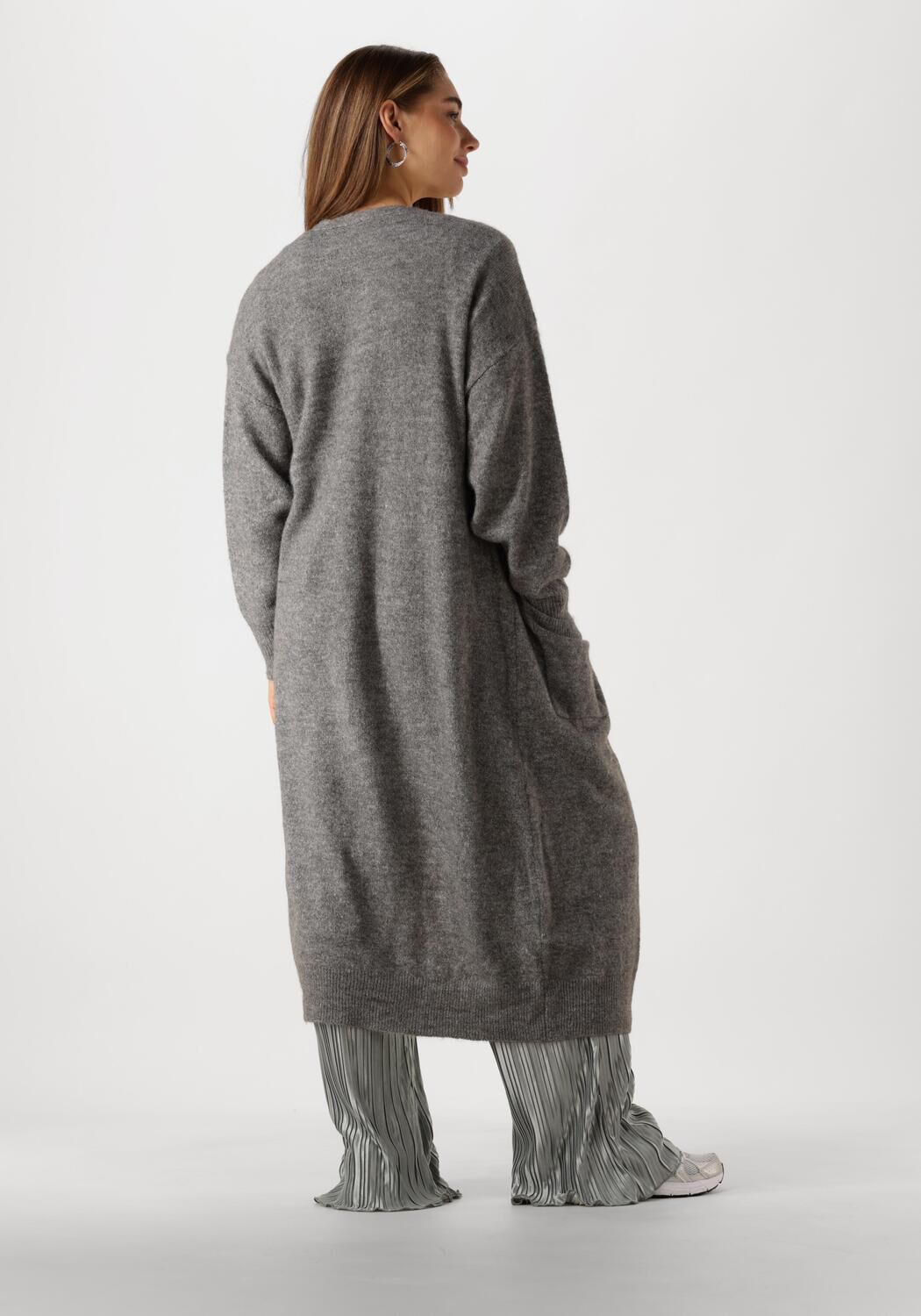 Y.A.S. Dames Truien & Vesten Yasbalis Ls Long Knit Cardigan Grijs