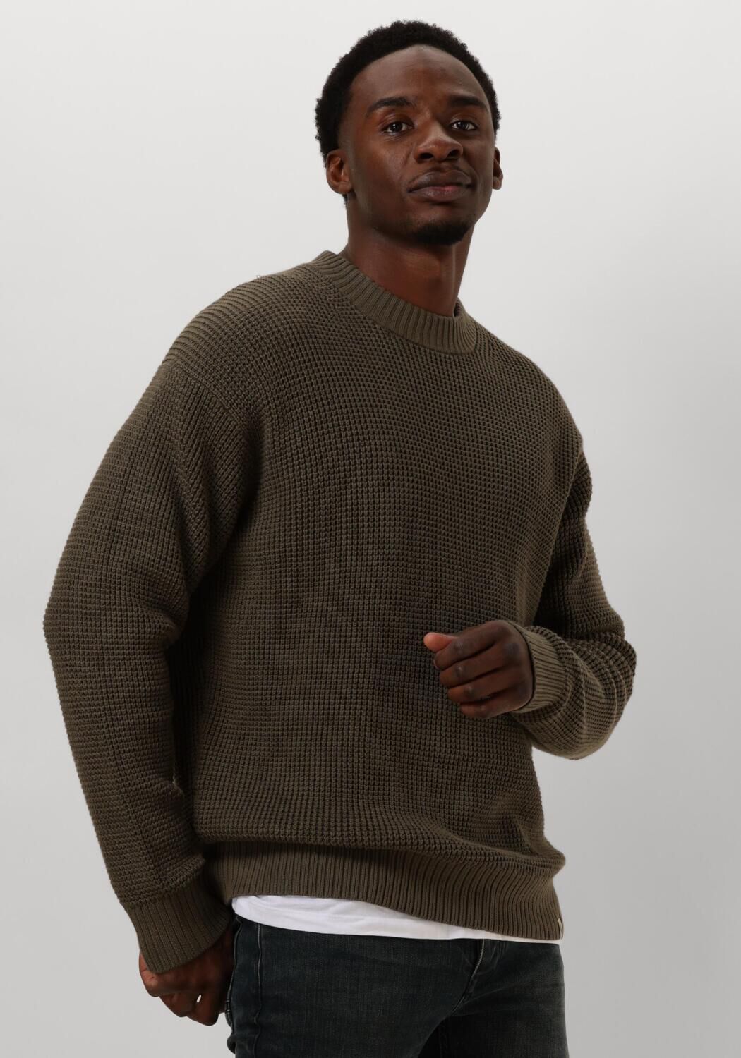 CALVIN KLEIN Heren Truien & Vesten Chunky Texture Sweater Bruin
