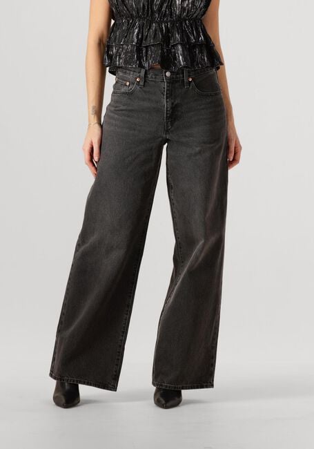 Donkergrijze LEVI'S Wide jeans XL STRAIGHT INFLUENTIAL LADY - large