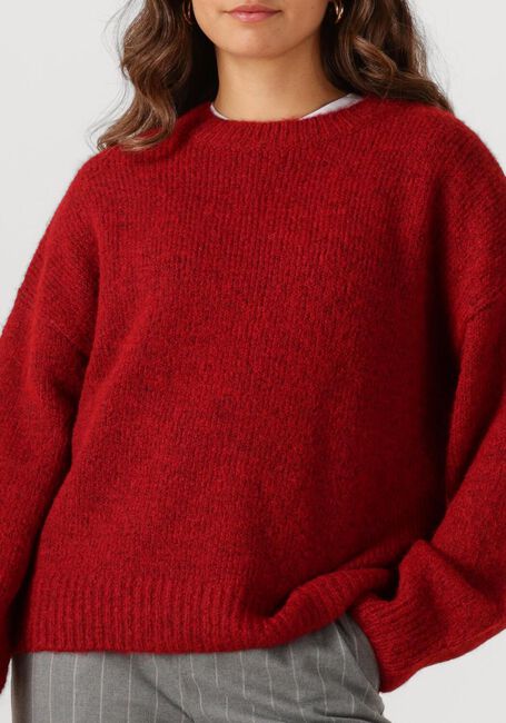 Rode OBJECT Trui OBJSAGGIA LS LO PULLOVER - large