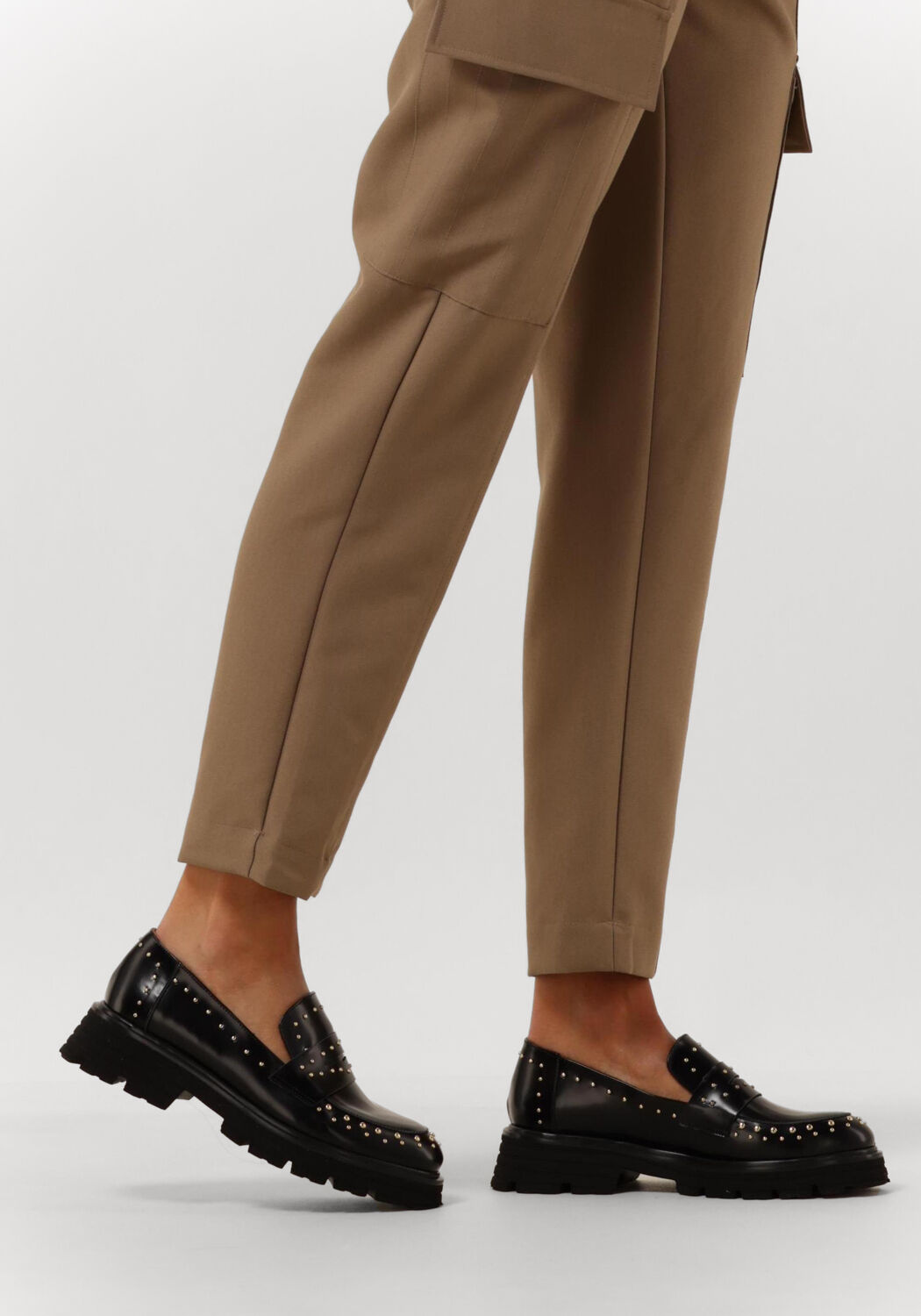 Zwarte NOTRE-V Loafers 379-9 | Omoda
