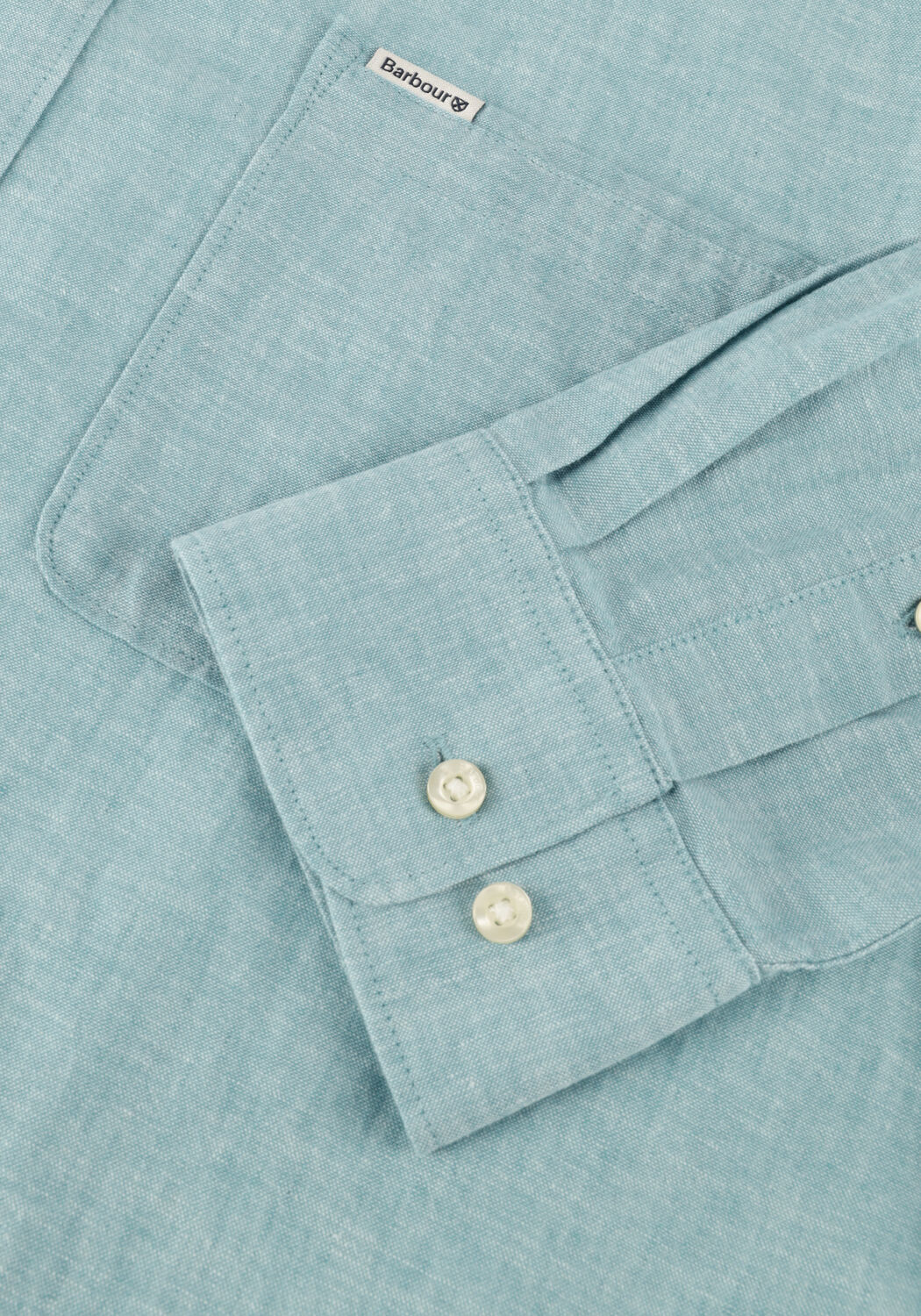 Blauwe BARBOUR Casual overhemd NELSON TAILORED SHIRT - large