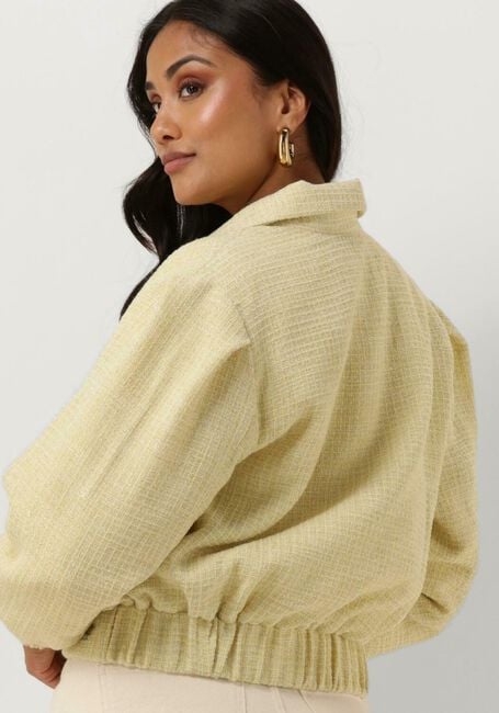 Gele COLOURFUL REBEL Jack YUKA BOUCLE BOMBER JACKET - large