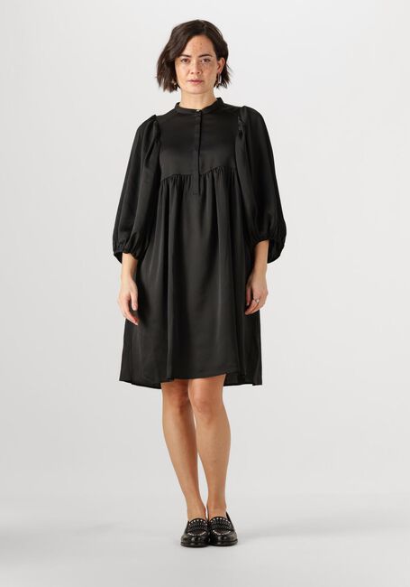 Zwarte BRUUNS BAZAAR Midi jurk SARINA DRESS - large