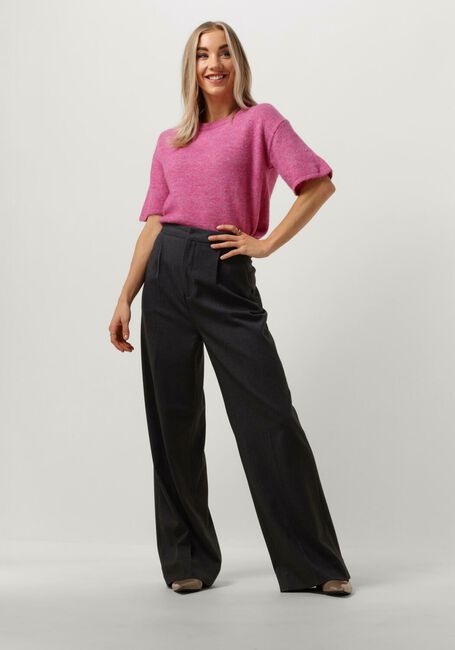 Roze SELECTED WOMEN T-shirt SLFMALINE-LILIANA 2/4 KNIT O-NECK Roze SELECTED WOMEN T-shirt SLFMALINE-LILIANA 2/4 KNIT O-NECK - large