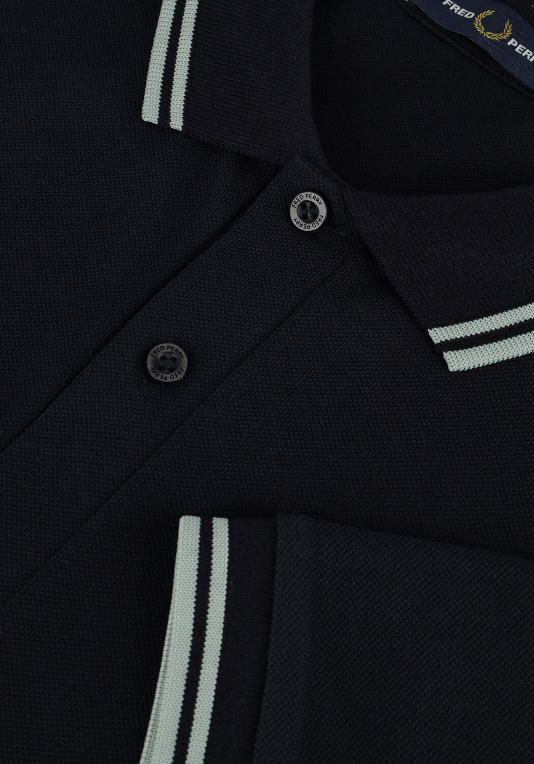 Donkerblauwe FRED PERRY Polo TWIN TIPPED FRED PERRY SHIRT - large