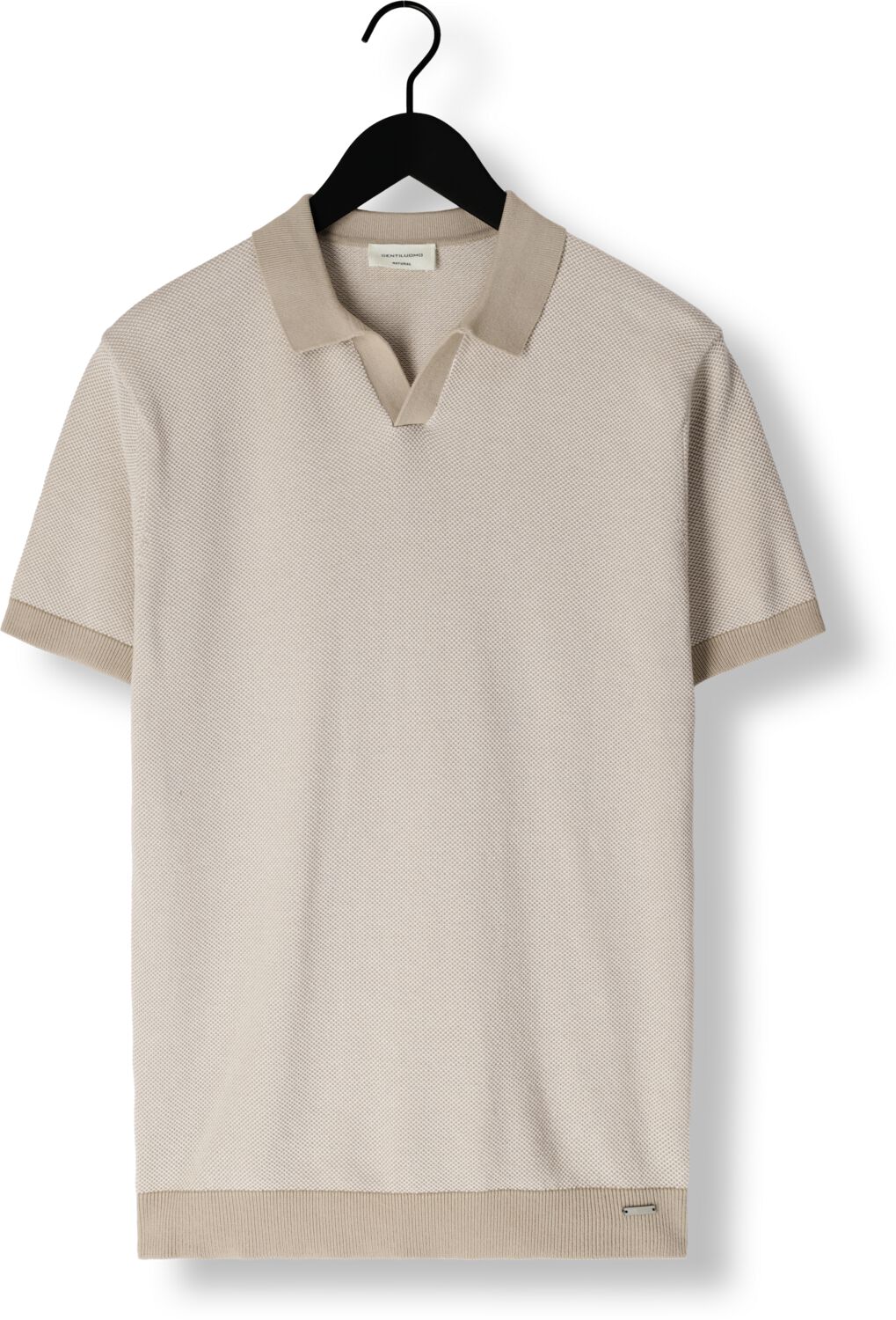 GENTILUOMO Heren Polo's & T-shirts Polo No Button Ss K2022-280 Zand