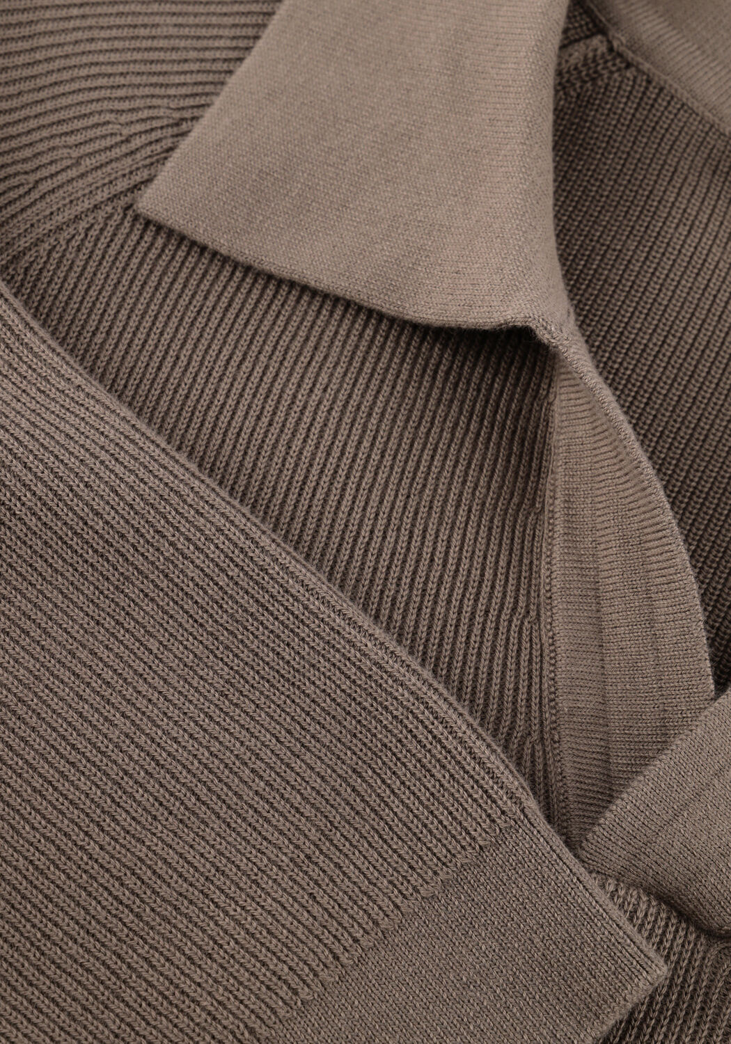 Beige PROFUOMO Polo POLO OPEN COLLAR RIB - large