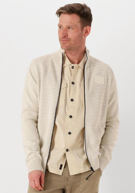 Ecru PME LEGEND Vest ZIP JACKET STRUCTURE COTTON - large