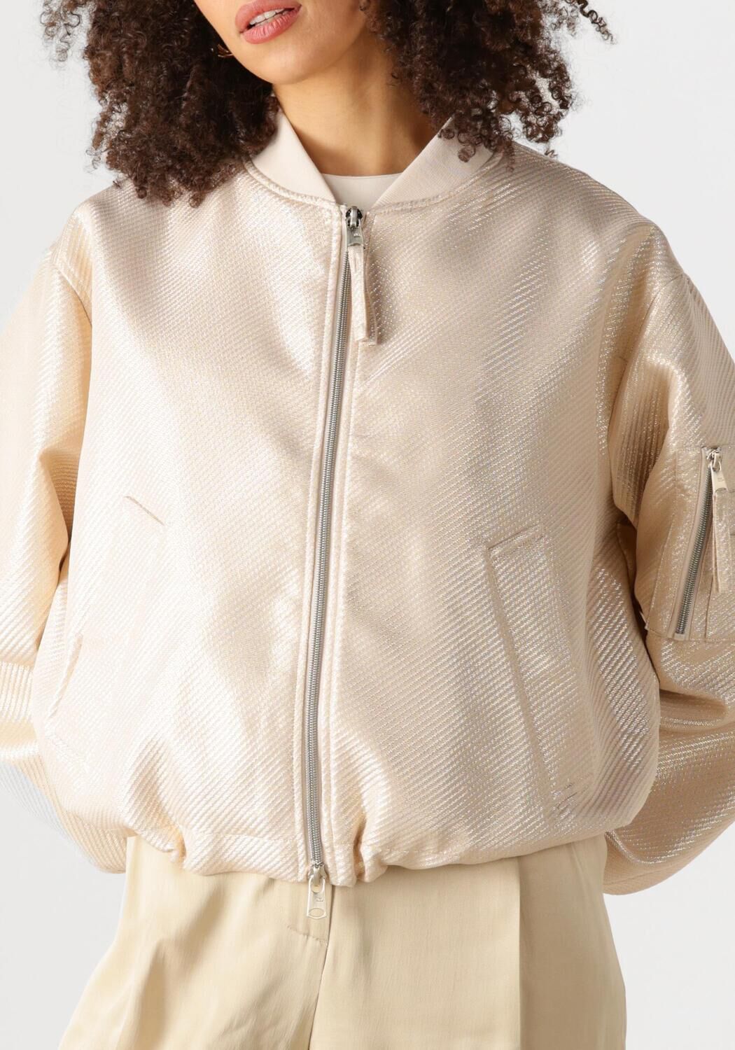 BEAUMONT Dames Jassen Goldie Bomber Jacket Beige