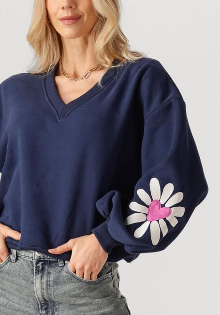 Donkerblauwe YDENCE Sweater SWEATER MADELIEF - large