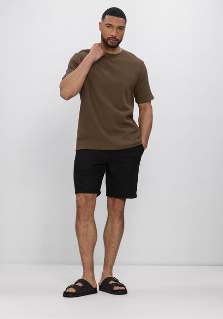 Bruine ANERKJENDT T-shirt AKKIKI S/S WAFFLE TEE - large