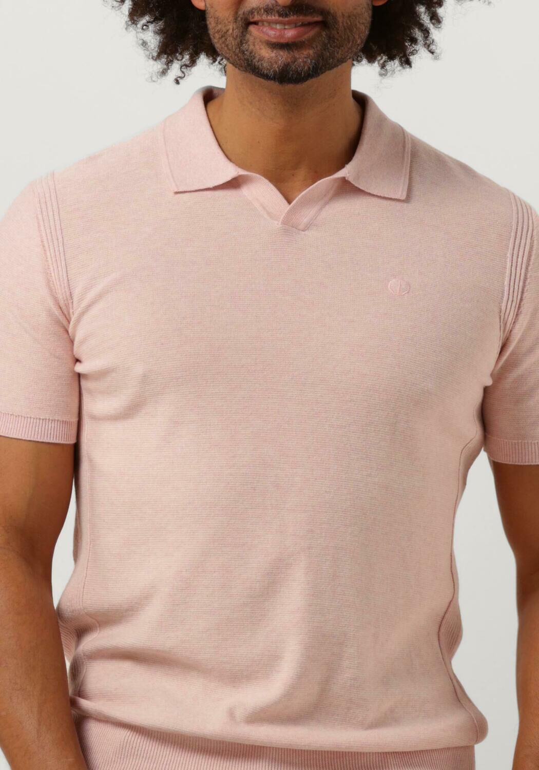DSTREZZED Heren Polo's & T-shirts Ds_mercury Short Sleeve Polo Lichtroze
