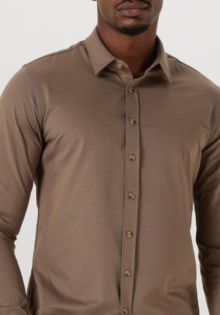 Bruine CAST IRON Casual overhemd CF TECH TWILL JERSEY - large